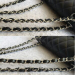 Chanel Medium Double Flap Black Grained Calfskin with Silver Hardware #OLLY-1 - Image 31