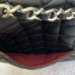 Chanel Medium Double Flap Black Grained Calfskin with Silver Hardware #OLLY-1 - Image 34
