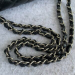 Chanel Medium Double Flap Black Grained Calfskin with Silver Hardware #OLLY-1 - Image 30