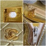 Chanel Vintage Bag Metallic Gold Lambskin with Gold Hardware #GLTRS-3 - Image 27