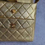 Chanel Vintage Bag Metallic Gold Lambskin with Gold Hardware #GLTRS-3 - Image 10