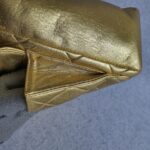 Chanel Vintage Bag Metallic Gold Lambskin with Gold Hardware #GLTRS-3 - Image 14