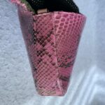Dior Vintage Malice Bag Pink/Black Leather/Snake Skin with Silver Hardware #GLTOY-3 - Image 8