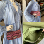 Dior Vintage Malice Bag Pink/Black Leather/Snake Skin with Silver Hardware #GLTOY-3 - Image 29