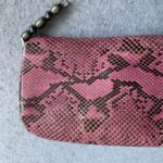 Dior Vintage Malice Bag Pink/Black Leather/Snake Skin with Silver Hardware #GLTOY-3 - Image 5