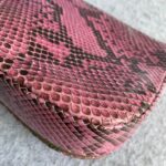Dior Vintage Malice Bag Pink/Black Leather/Snake Skin with Silver Hardware #GLTOY-3 - Image 10