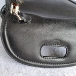 Gucci Top Handle Medium Black Calf Leather with Silver Hardware and Bamboo Details #OLYL-2 - Image 3