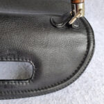 Gucci Top Handle Medium Black Calf Leather with Silver Hardware and Bamboo Details #OLYL-2 - Image 4