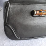 Gucci Top Handle Medium Black Calf Leather with Silver Hardware and Bamboo Details #OLYL-2 - Image 21