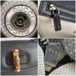 Gucci Top Handle Medium Black Calf Leather with Silver Hardware and Bamboo Details #OLYL-2 - Image 29