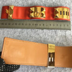 Hermes CDC SZS Bracelet Orange-red Swift Leather With Gold Plated Hardware #OLUS-2 - Image 6