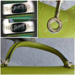 Hermes Kelly 35cm Vert Anis Togo Leather with Palladium Plated Hardware #OLKK-1 - Image 26