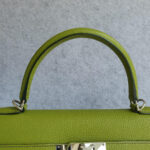 Hermes Kelly 35cm Vert Anis Togo Leather with Palladium Plated Hardware #OLKK-1 - Image 21