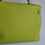 Hermes Kelly 35cm Vert Anis Togo Leather with Palladium Plated Hardware #OLKK-1 - Image 6