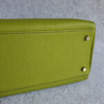 Hermes Kelly 35cm Vert Anis Togo Leather with Palladium Plated Hardware #OLKK-1 - Image 12