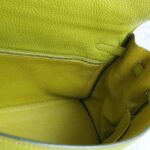 Hermes Kelly 35cm Vert Anis Togo Leather with Palladium Plated Hardware #OLKK-1 - Image 34