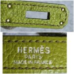 Hermes Kelly 35cm Vert Anis Togo Leather with Palladium Plated Hardware #OLKK-1 - Image 25