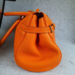 Hermes Atlas Tote Orange Leather with Palladium Hardware #OLYK-1 - Image 7