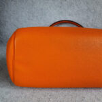 Hermes Atlas Tote Orange Leather with Palladium Hardware #OLYK-1 - Image 13