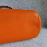 Hermes Atlas Tote Orange Leather with Palladium Hardware #OLYK-1 - Image 14