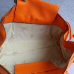 Hermes Atlas Tote Orange Leather with Palladium Hardware #OLYK-1 - Image 40