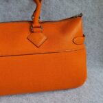 Hermes Atlas Tote Orange Leather with Palladium Hardware #OLYK-1 - Image 4