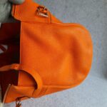 Hermes Atlas Tote Orange Leather with Palladium Hardware #OLYK-1 - Image 9