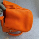 Hermes Atlas Tote Orange Leather with Palladium Hardware #OLYK-1 - Image 10