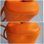 Hermes Atlas Tote Orange Leather with Palladium Hardware #OLYK-1 - Image 15