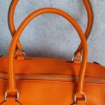 Hermes Atlas Tote Orange Leather with Palladium Hardware #OLYK-1 - Image 25
