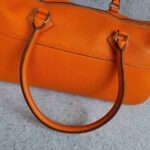Hermes Atlas Tote Orange Leather with Palladium Hardware #OLYK-1 - Image 26