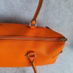 Hermes Atlas Tote Orange Leather with Palladium Hardware #OLYK-1 - Image 12