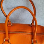 Hermes Atlas Tote Orange Leather with Palladium Hardware #OLYK-1 - Image 24