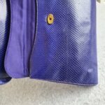 Judith Leiber Sling bag Blue Lizard Skin with Gold Hardware #GLTRK-1 - Image 15