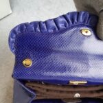 Judith Leiber Sling bag Blue Lizard Skin with Gold Hardware #GLTRK-1 - Image 12