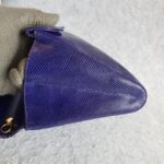 Judith Leiber Sling bag Blue Lizard Skin with Gold Hardware #GLTRK-1 - Image 8