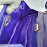 Judith Leiber Sling bag Blue Lizard Skin with Gold Hardware #GLTRK-1 - Image 21