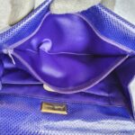 Judith Leiber Sling bag Blue Lizard Skin with Gold Hardware #GLTRK-1 - Image 26