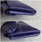 Judith Leiber Sling bag Blue Lizard Skin with Gold Hardware #GLTRK-1 - Image 9