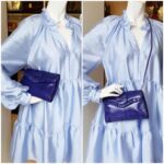 Judith Leiber Sling bag Blue Lizard Skin with Gold Hardware #GLTRK-1 - Image 27