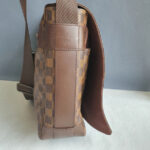 LV Bastille Messenger Damier Ebene Coated Canvas with Leather And Gold Hardware #GLOEC-2 - Image 8