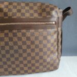 LV Bastille Messenger Damier Ebene Coated Canvas with Leather And Gold Hardware #GLOEC-2 - Image 6