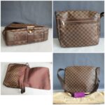 LV Bastille Messenger Damier Ebene Coated Canvas with Leather And Gold Hardware #GLOEC-2 - Image 2