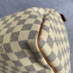 LV Speedy 30cm Damier Azur Coated Canvas with Gold Hardware #OETC-1 - Image 14