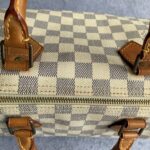 LV Speedy 30cm Damier Azur Coated Canvas with Gold Hardware #OETC-1 - Image 10