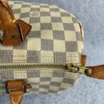 LV Speedy 30cm Damier Azur Coated Canvas with Gold Hardware #OETC-1 - Image 11