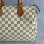 LV Speedy 30cm Damier Azur Coated Canvas with Gold Hardware #OETC-1 - Image 4