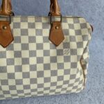LV Speedy 30cm Damier Azur Coated Canvas with Gold Hardware #OETC-1 - Image 6