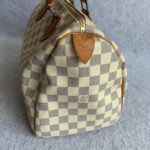 LV Speedy 30cm Damier Azur Coated Canvas with Gold Hardware #OETC-1 - Image 7