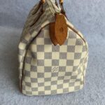 LV Speedy 30cm Damier Azur Coated Canvas with Gold Hardware #OETC-1 - Image 8